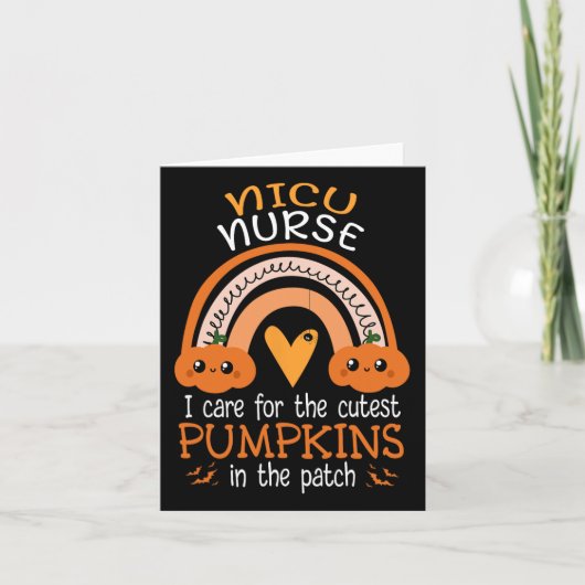 Rainbow Nicu zuster Cutest Pumpkins in the Patch H Kaart (Voorkant)