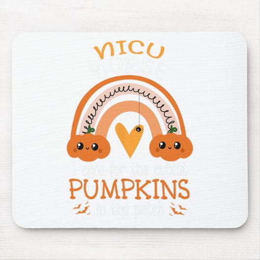 Rainbow Nicu zuster Cutest Pumpkins in the Patch H Muismat (Voorkant)
