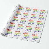 Rainbow Niets Fancy gewoon liefde | Casual huwelij Cadeaupapier (Uitgerold)