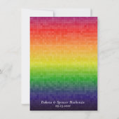 Rainbow Niets Fancy gewoon liefde | Casual huwelij Kaart (Achterkant)