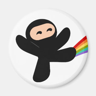 Rainbow Ninja Kick Magneet