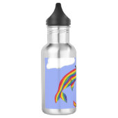 Rainbow Ninja Narwhal die vliegt met fles (Links)
