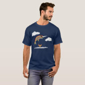 Rainbow Ninja Narwhal T-shirt (Voorkant volledig)