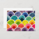 Rainbow Note Card - waterverf originele kunst Bedankkaart (Voorkant / Achterkant)