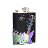 Rainbow Notes Monogram Elektrische gitaarkolf Heupfles (Rechts)