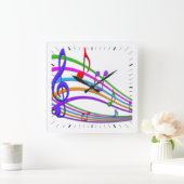 Rainbow Notes Music Wall klok (Huis)