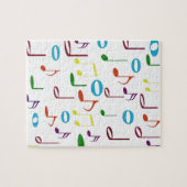 Rainbow Notes Puzzle Legpuzzel (Horizontaal)
