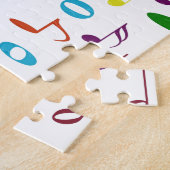 Rainbow Notes Puzzle Legpuzzel (Zijkant)
