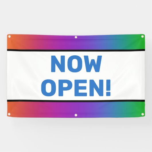 Rainbow Nu Open Banner (Horizontaal)