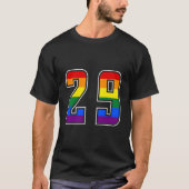 Rainbow Number 29 Team Junior Numbered Uniform T-shirt (Voorkant)