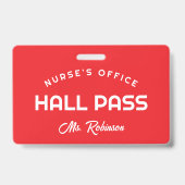 Rainbow Nurses kantoor Pass voor schoolklas Badge (Achterkant)