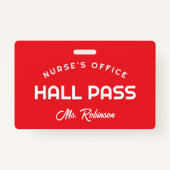 Rainbow Nurses kantoor Pass voor schoolklas Badge (Achterkant)