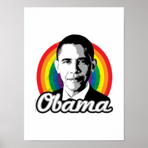 Rainbow Obama - LGBT-beleid - Poster