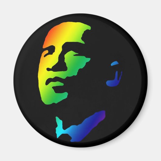 Rainbow Obama magneet (Voorkant)