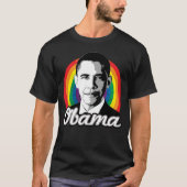 Rainbow Obama T-shirt (Voorkant)