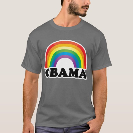 Rainbow Obama T-shirt (Voorkant)
