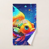 Rainbow Ocean Reef Fish Design Bad Handdoek (Handdoek)