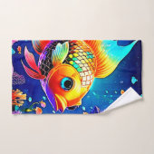 Rainbow Ocean Reef Fish Design Bad Handdoek (Handdoek)