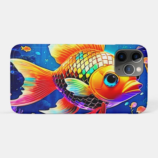 Rainbow Ocean Reef Fish Design Case-Mate iPhone Case (Achterkant (horizontaal))