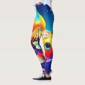Rainbow Ocean Reef Fish Design Leggings (Links)