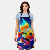 Rainbow Ocean Reef Fish Design Schort (Gedragen)