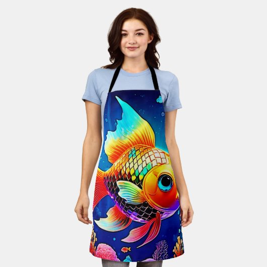 Rainbow Ocean Reef Fish Design Schort (Gedragen)