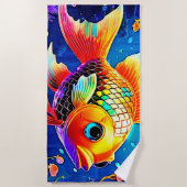 Rainbow Ocean Reef Fish Design Strandlaken (Voorkant)