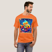 Rainbow Ocean Reef Fish Design T-shirt (Voorkant volledig)