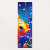Rainbow Ocean Reef Fish Design Yogamat (Achterkant)