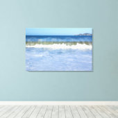 Rainbow Ocean Wave Triptych Wall Art Canvas Afdruk (Insitu (Houten vloer))