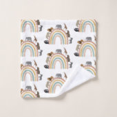 Rainbow Oerwoud Animals Pattern Bad Handdoek (Wasdoekje)