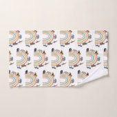 Rainbow Oerwoud Animals Pattern Bad Handdoek (Handdoek)