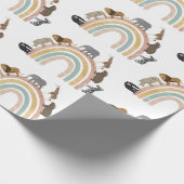 Rainbow Oerwoud Animals Pattern Cadeaupapier (Hoek)