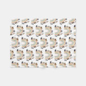 Rainbow Oerwoud Animals Pattern Fleece Deken (Voorkant (Horizontaal))
