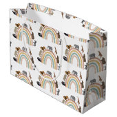 Rainbow Oerwoud Animals Pattern Groot Cadeauzakje (Achterkant Gekanteld)