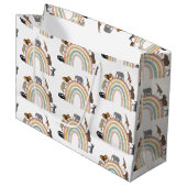 Rainbow Oerwoud Animals Pattern Groot Cadeauzakje (Voorkant Gekanteld)