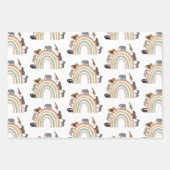 Rainbow Oerwoud Animals Pattern Inpakpapier Vel (Voorkant 2)