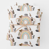 Rainbow Oerwoud Animals Pattern Inpakpapier Vel (In situ)