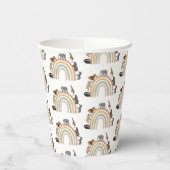 Rainbow Oerwoud Animals Pattern Papieren Bekers (Links)