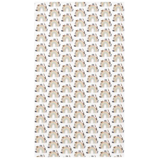 Rainbow Oerwoud Animals Pattern Tafelkleed (Voorkant)