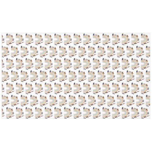 Rainbow Oerwoud Animals Pattern Tafelkleed (Voorkant (Horizontaal))