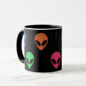 Rainbow of Aliens-Mok *Aanpassen* Mok (Voorkant links)