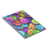 Rainbow of Colorful Happy Faces Notitieboek (Rechterzijde)