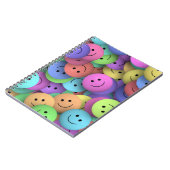 Rainbow of Colorful Happy Faces Notitieboek (Linkerzijde)