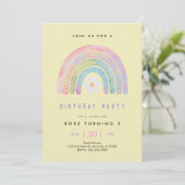 Rainbow of Fun verjaardagsfeestje Kaart (Staand voorkant)