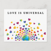 Rainbow of Hearts Design Feestdagenkaart (Voorkant)