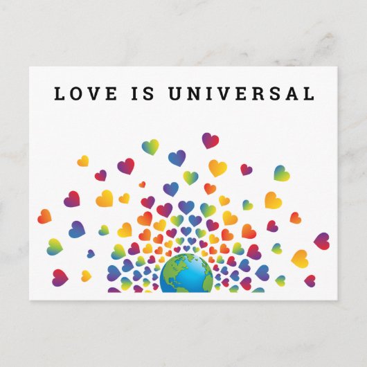 Rainbow of Hearts Design Feestdagenkaart (Voorkant)