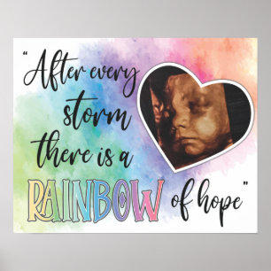 Rainbow of Hope Baby Ultrasound Poster