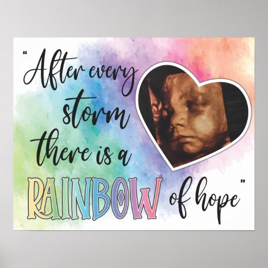 Rainbow of Hope Baby Ultrasound Poster (Voorkant)