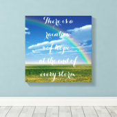 Rainbow of Hope Canvas Afdruk (Insitu (Houten vloer))